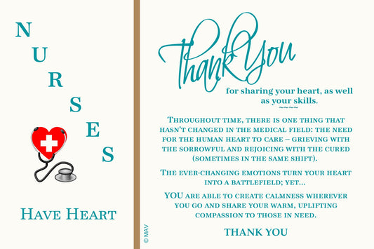 Nurse "Thank You" Card with envelope